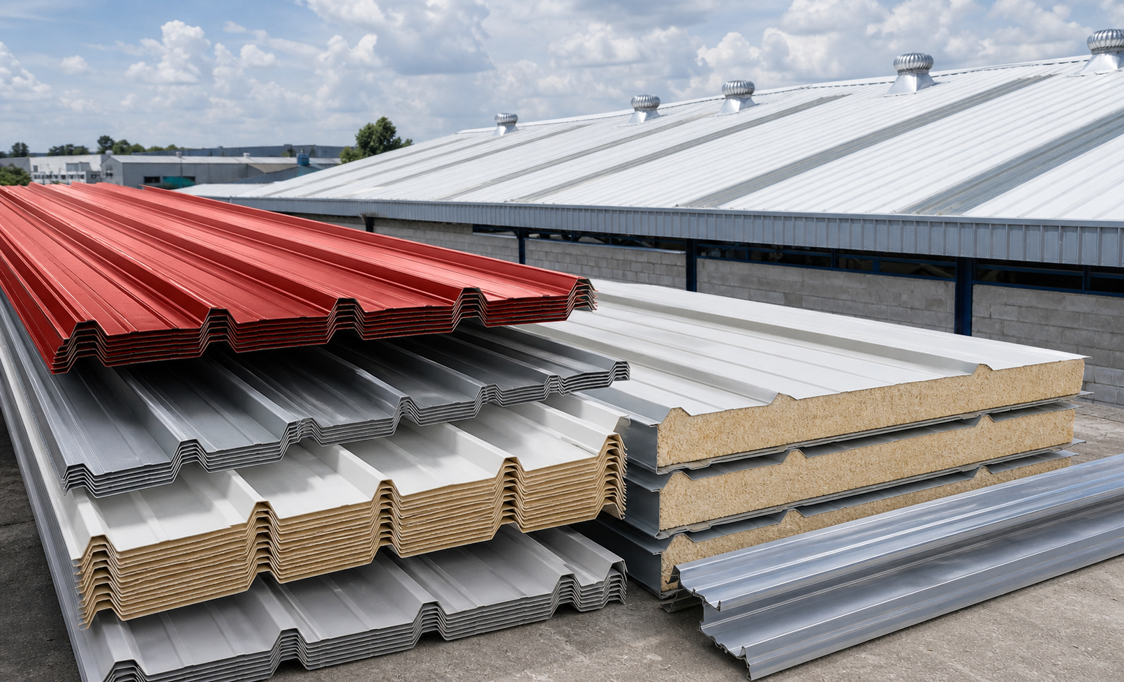 Techos y coberturas metálicas para obra